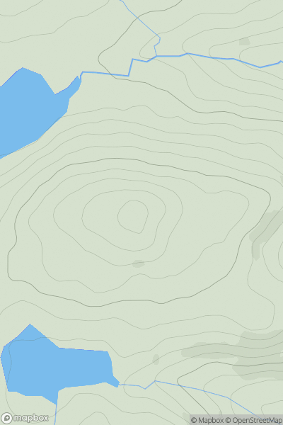 Thumbnail image for Bennan Hill [Carrick and Galloway] [NX534862] showing contour plot for surrounding peak
